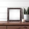 6" x 6" Black Solid Wood Tabletop Picture Frame