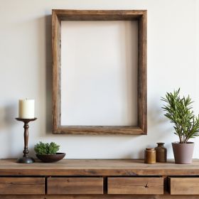 24" x 36" Gray Distressed Wood Hanging or Tabletop Picture Frame