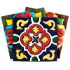 6" X 6" Festival Brights Mosaic Peel And Stick Removable Tiles