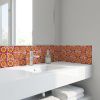 6" X 6" Mediterranean Brights Mosaic Peel And Stick Removable Tiles