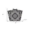 4" X 4" Burst Gray And White Peel And Stick Removable Tiles