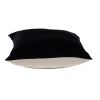 18" Black Velvet Throw Pillow