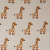 32" X 40" Orange And White Cotton Giraffe Plush Baby Blanket