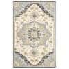 8' X 10' Blue And Ivory Bohemian Rug