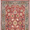 8' X 10' Red And Blue Bohemian Rug