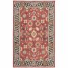 10' X 13' Red And Blue Bohemian Rug