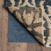 8' Round Gray Non Slip Rug Pad