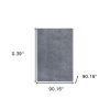 8' Round Gray Non Slip Rug Pad