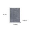 9' x 12' Gray Non Slip Rug Pad