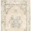 9' X 12' Beige And Ivory Center Jewel Area Rug