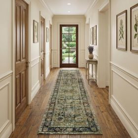 12' Green Runner Rug