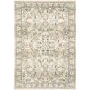 8' X 10' Beige And Ivory Medallion Area Rug