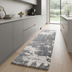 2' X 8' Grey And Ivory Grey Matter Runner Rug