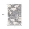 5' X 8' Grey And Ivory Grey Matter Area Rug