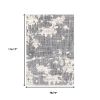7' X 9' Grey And Ivory Grey Matter Area Rug
