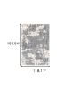 9' X 12' Grey And Ivory Grey Matter Area Rug