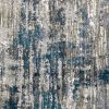 7' X 9' Grey And Blue Grey Skies Area Rug