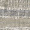 4' X 6' Grey And Ivory Abstract Lines Area Rug