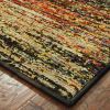 9' X 12' Gold And Slate Abstract Area Rug