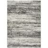 6' X 9' Ash And Slate Abstract Area Rug
