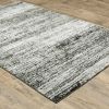 6' X 9' Ash And Slate Abstract Area Rug