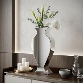 28" Clear Crystal Glass Table Vase
