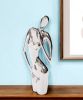 21" Nickel Glass Tabletop Sculpture