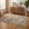 4' X 6' Ivory And Sage Abstract Area Rug