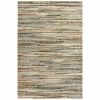 6' X 9' Ivory And Sage Abstract Area Rug