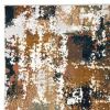 6' X 9' Ivory And Gray Abstract Area Rug