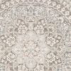 10' X 13' Ivory And Gray Medallion Distressed Area Rug