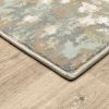 10' X 13' Ivory And Gray Ikat Area Rug