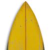 76" X 18" Yellow Wood Hanging Dimensional Sculpture