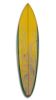 76" X 18" Yellow Wood Hanging Dimensional Sculpture