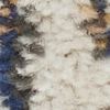 2' X 3' Ivory And Blue Floral Area Rug