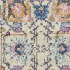 2' X 3' Ivory And Blue Floral Area Rug