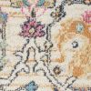5' X 7' Ivory And Blue Floral Area Rug