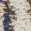 7' X 10' Ivory And Blue Floral Area Rug