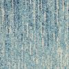 2' X 3' Blue And Ivory Abstract Area Rug