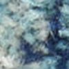 6' Blue And Ivory Abstract Runner Rug