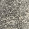 5' Gray And Ivory Abstract Round Rug