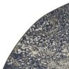 5' Gray And Ivory Abstract Round Rug