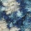 2' X 3' Blue And Ivory Southwestern Distressed Area Rug