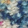 7' X 10' Blue And Ivory Medallion Distressed Area Rug