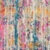 4' X 6' Ivory And Blue Abstract Area Rug