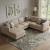 7' X 10' Gray And Ivory Abstract Area Rug