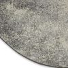 8' Gray And Ivory Abstract Round Rug