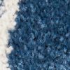 8' Blue And Gold Floral Runner Rug