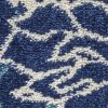 2' X 3' Blue And Ivory Floral Area Rug