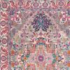 4' X 6' Light Gray And Pink Medallion Area Rug